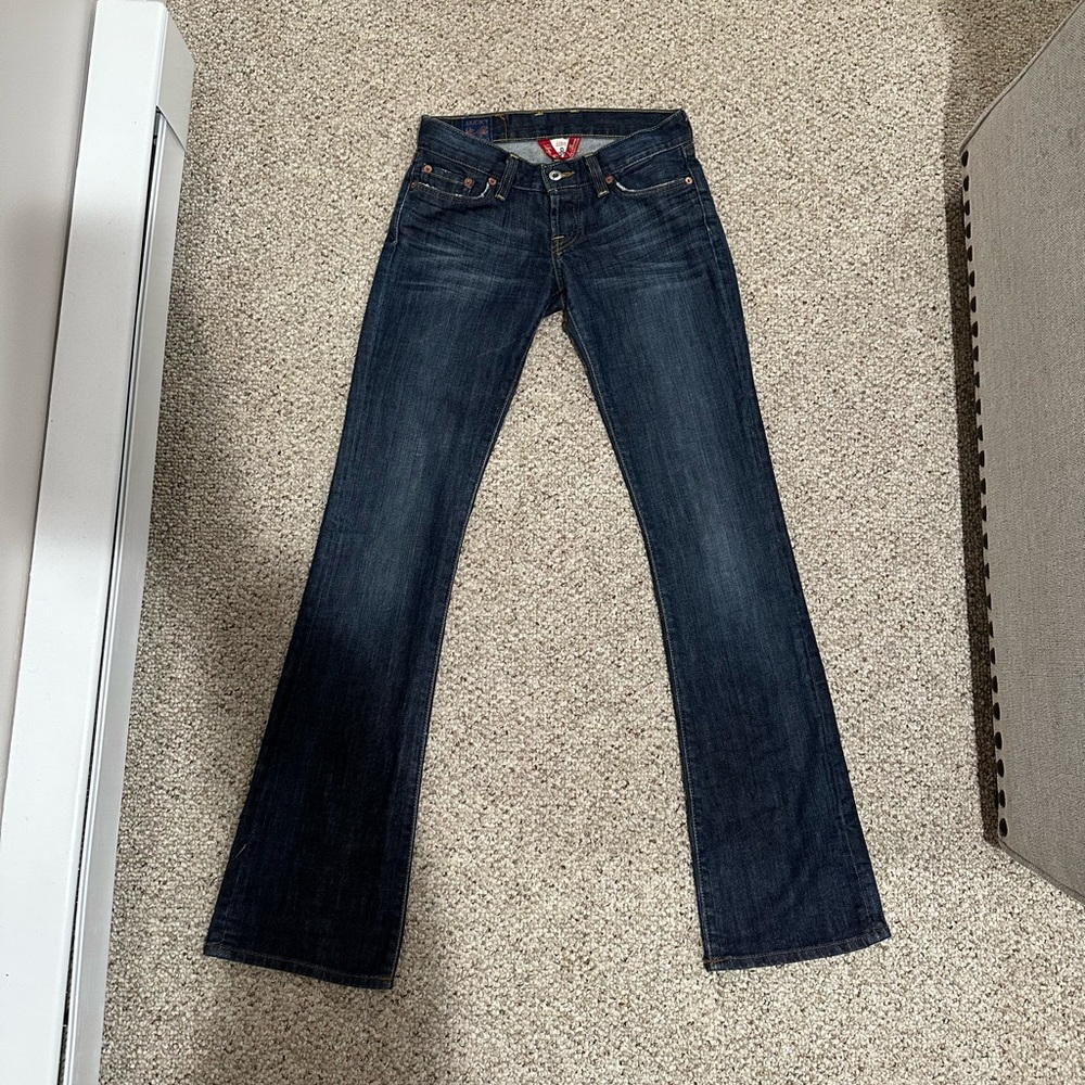 Lucky Brand Lil Maggie Jeans V waist size 25 32 inch inseam